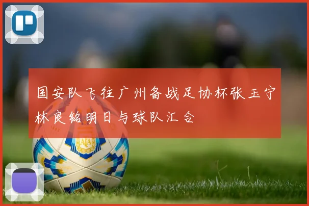 国安队飞往广州备战足协杯张玉宁林良铭明日与球队汇合